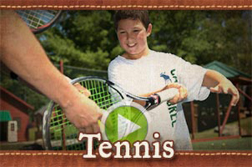 Summer camp tennis program video