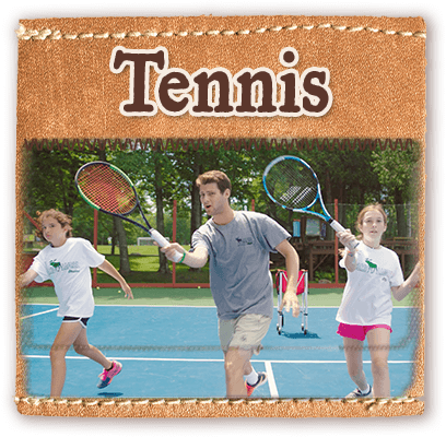 Tennis program at Camp Laurel in Maine